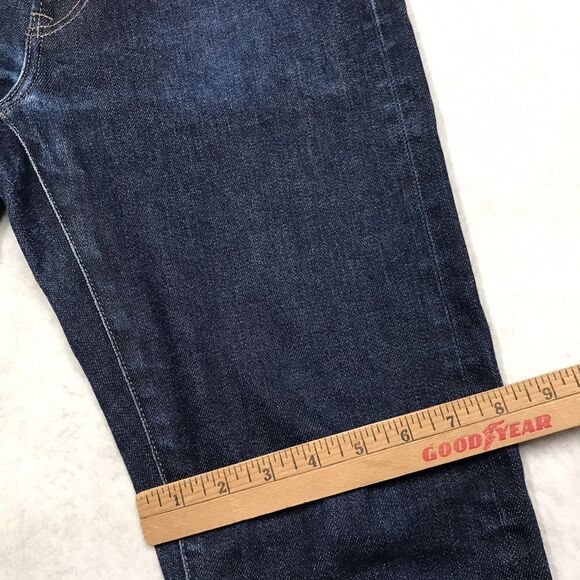 UNIQLO Selvedge Jean Men 31x32 Slim Straight Kaihara Japanese Denim Dark Wash - Picture 7 of 13